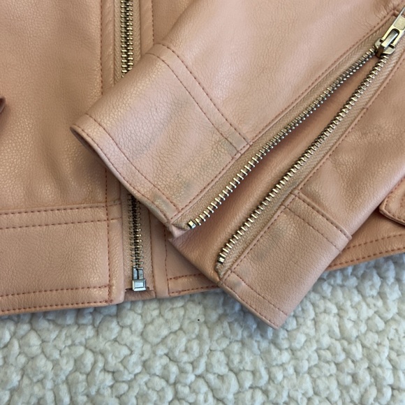 Pink leather jacket - Picture 3 of 3